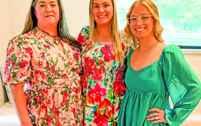 JSL photo The new Provisional Class, right, that includes Ronda Espinosa, Lacey Nielsen, and Tiffany Oncken.