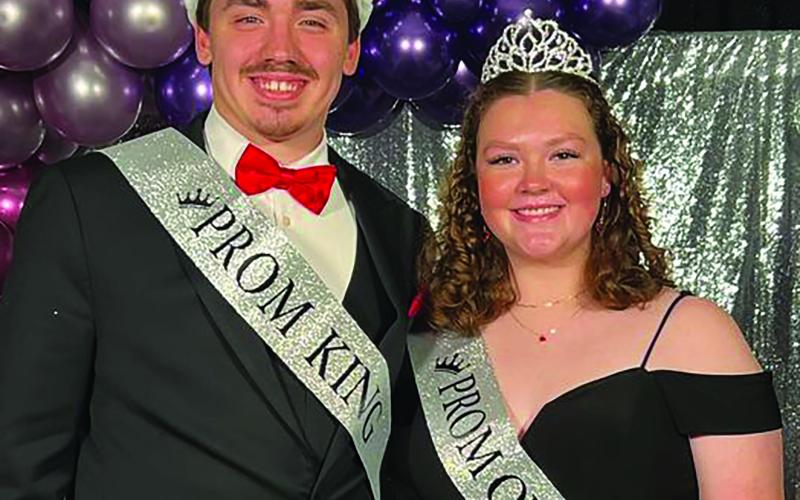 VVHS Prom King &amp; Queen: Charlie Hill &amp; Rebecca Hatfield.