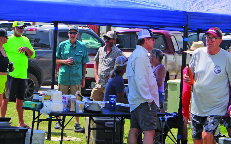 Sentinel Photo/Jessica Shepard The 10th Annual Andrew Vasek Memorial Scholarship Cook-off drew quite the crowd to downtown Matagorda last weekend. Participants and attendees helped the fundraiser generate over $40,000.