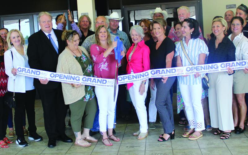 Sentinel Photo/Jessica Shepard Pelican Studios partnered with the Bay City Chamber of Commerce &amp; Agriculture for an open house ribbon-cutting ceremony on April 30.
