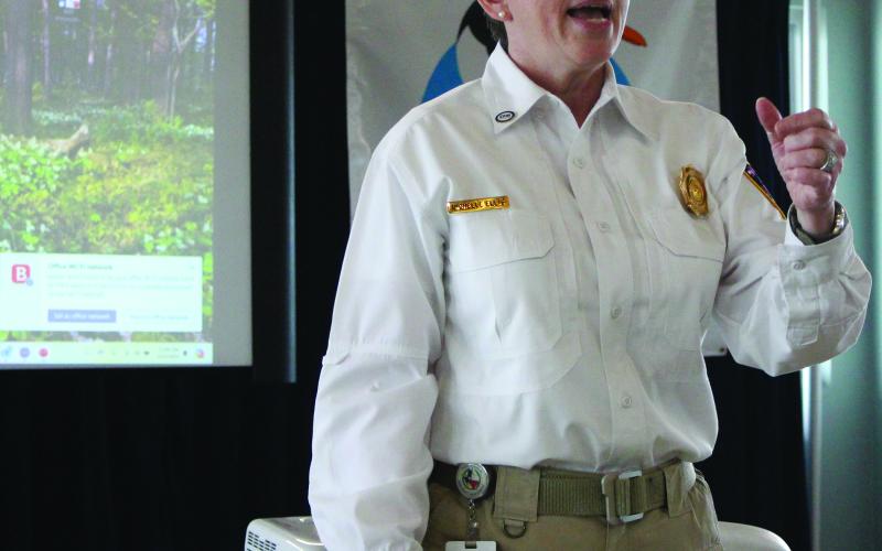 Sentinel Photo/Jessica Shepard Texas Division of Emergency Management Region 4 Section Chief Michelle Ellis