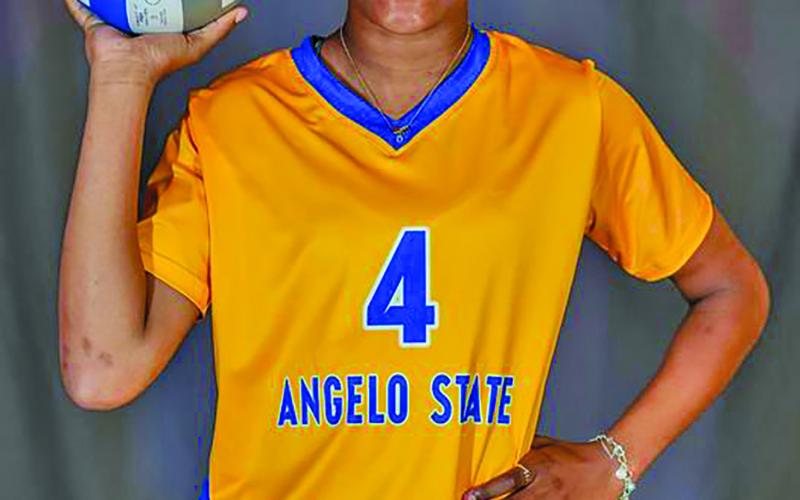 Contributed photo Tidehaven athlete standout Mary Johnson made a verbal commitment to Angelo State to play volleyball.
