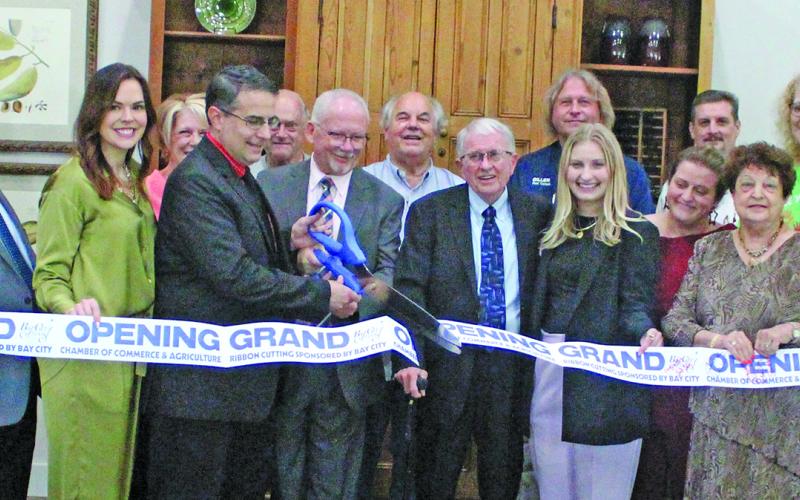 Sentinel Photo/Jessica Shepard Taylor Bros. Funeral Home partnered with the Bay City Chamber of Commerce &amp; Agriculture for an open house ribbon-cutting ceremony on May 6.