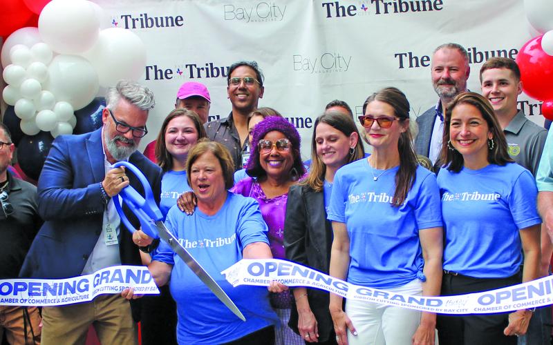 Sentinel Photo/Jessica Shepard Bay City Tribune partnered with the Bay City Chamber of Commerce &amp; Agriculture for an open house ribbon-cutting ceremony on April 23.