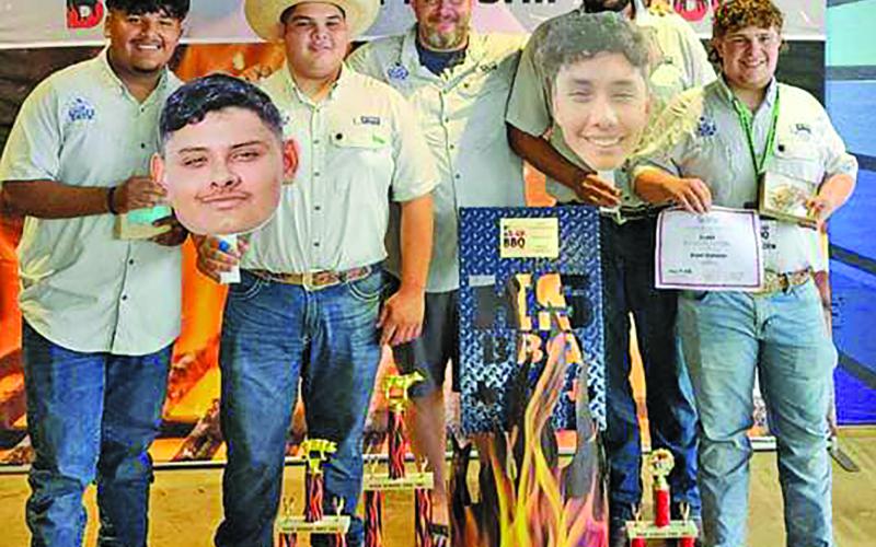 Contributed photo Van Vleck High School’s BBQ Team is the state champions from the High School BBQ Cookoff - the No. 1 Cook-Off team in the state. Out of 98 teams, they placed 1st in dessert, 4th in beans, 3rd overall and walked away with $13,750 in scholarships. That makes a grand total of $34,750 for Burnt Offerings in the last four years in scholarships.