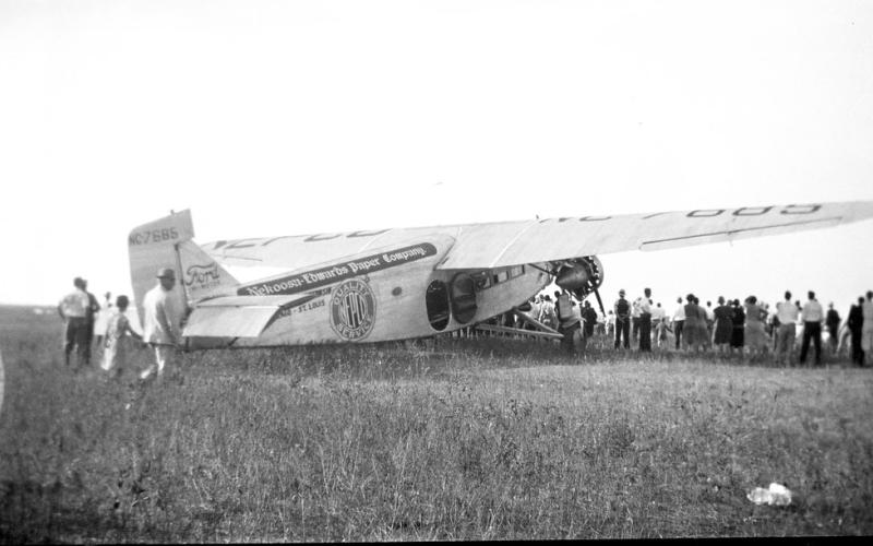 Bay City Texas 1919-1943 Public Gallery The town turns out to see a Ford Trimotor airplane. Note there is no airport, just a vacant field.