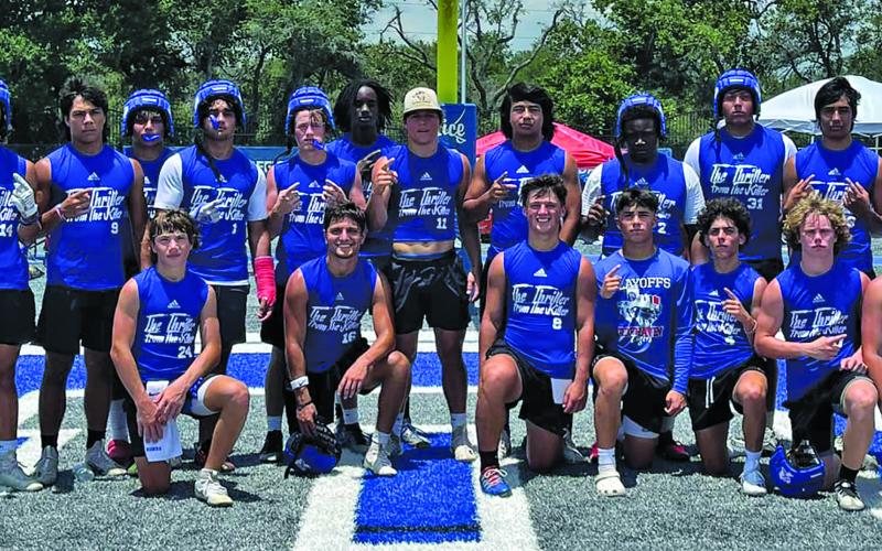 Courtesy photo the Tidehaven 7on7 team for qualified at the Rice Consolidated state qualifying tournament. This will make it five years in row they have made it to the state tournament.