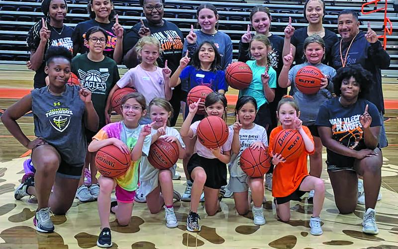 The girls at Van Vleck’s Lep basketball camp had a blast! Courtesy photo
