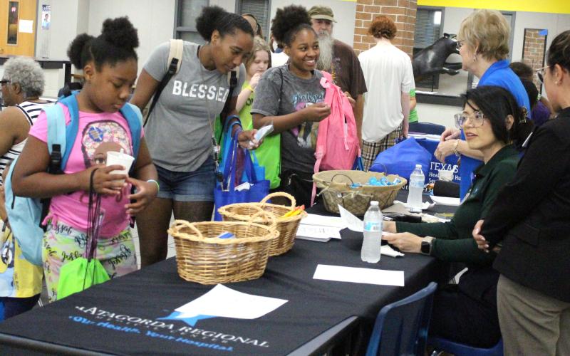 Sentinel Photo/Jessica Shepard BCISD’s Back to School Bash brought out plenty of smiles from those attending and those who volunteered.