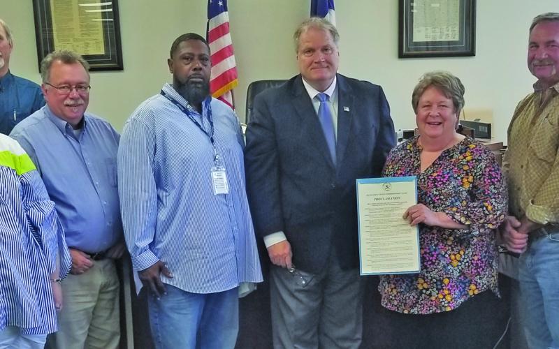 Sentinel Photo/Mike Reddell Commissioners Court approved a proclamation Monday declaring Aug. 4-10, as National Health Center Week in Matatorda County.
