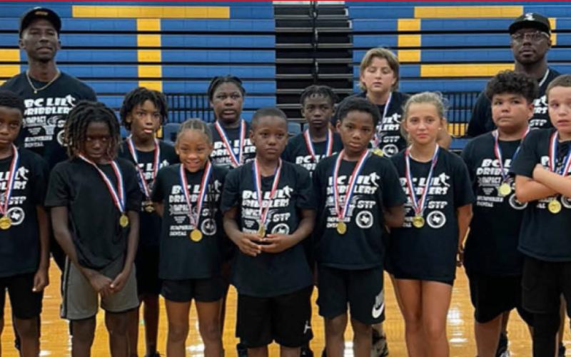 Contributed photo The Shooting Stars (1st through 2nd graders) finished second at the annual Bay City Little Dribblers Tournament on July 20 at Bay City High School.