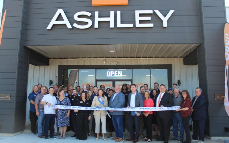 Ashley Furniture partnered with the Bay City Chamber of Commerce &amp; Agriculture for a grand opening ribbon-cutting ceremony on Sept. 26. The business is located at 3510 7th St. in Bay City. Sentinel Photo/ Jessica Shepard