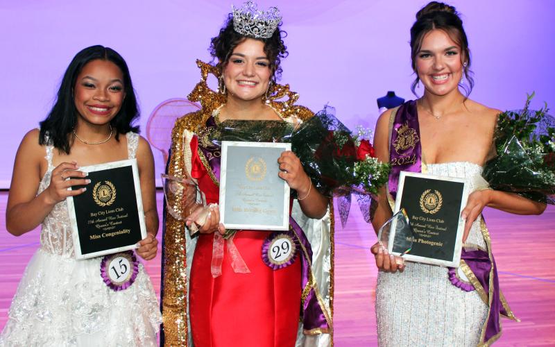 Sentinel Photo/Jessica Shepard Out of 29 contestants, special awards were presented to Kiara Bueno for Miss Congeniality, Victoria Sliva for Best Evening Gown and Kaylee Spencer for Miss Photogenic Saturday night, Oct. 12.