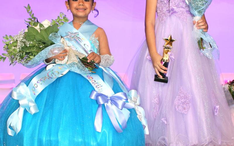 Sentinel Photo/Jessica Shepard Little Miss Rice Festival Xandria Rodriguez also won Best Dress and Most Personality with Zariah Blackwell taking Most Photogenic.