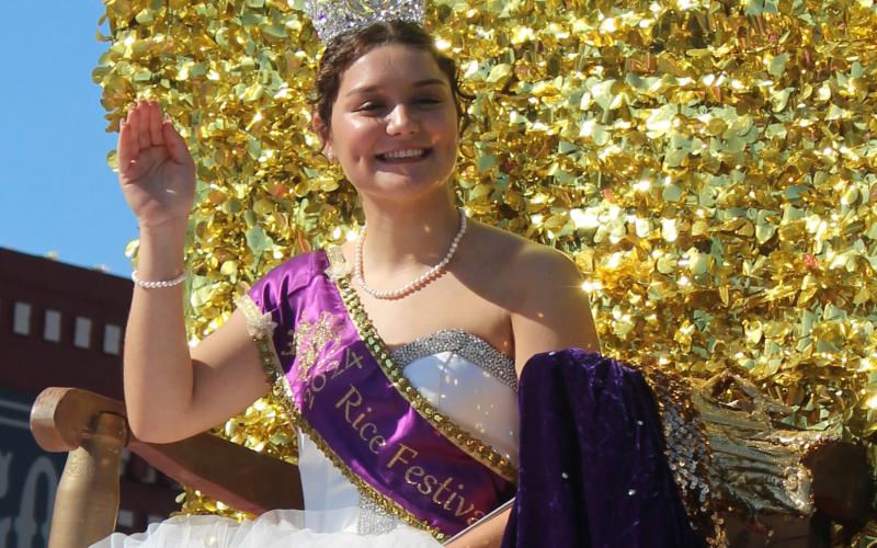 Sentinel Photo/Jessica Shepard Penelope Garcia won "Best Dress" during the Little Miss &amp; Mister Rice Festival pageant on Saturday.