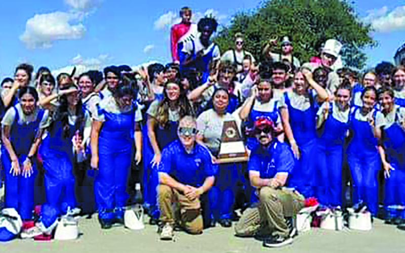 The Tidehaven High School Marching Band earned a First Division Saturday, Oct. 19, at the Region 13 UIL Marching Band Contest. The superior performance has earned the band a trip to the Area D UIL Marching Band Contest at Rocket Field in Robinson on Saturday, October 26. Tidehaven photo