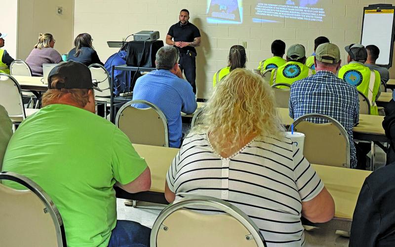 BCPD Photo Above is one of the four Civilian Response to Active Shooter Events (CRASE) courses, instructed by BCPD Sgt. Ruben Gutierrez, given to city employees last week. This vital training equips civilians with the knowledge and skills necessary to react effectively in the event of an active shooter situation.