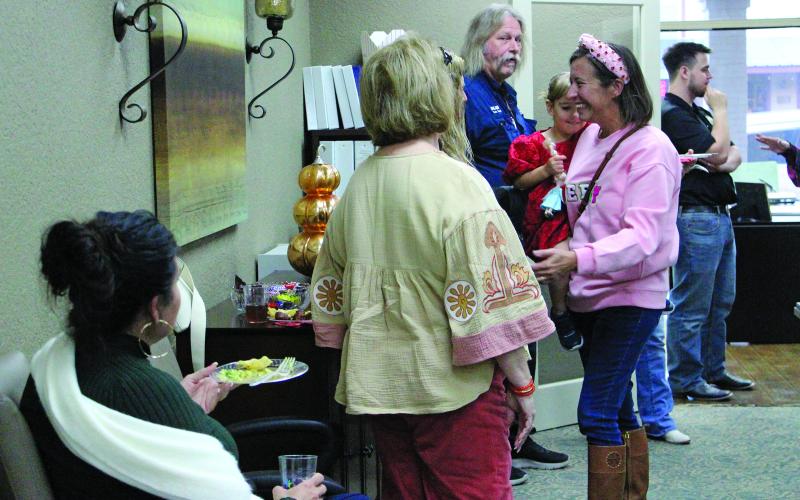 Sentinel photo/Jessica Shepard Community members far and wide dropped in at Matagorda Regional Medical Center Foundation's hosting of the Bay City Chamber of Commerce &amp; Agriculture’s “Business After Hours” event Thursday, Nov. 21.