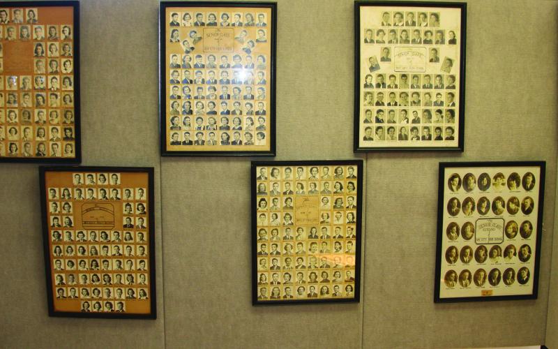 Sentinel Photo/Mike Reddell Matagorda County Museum recently opened its upstairs gallery to show off its new look. The upstairs gallery features class photos from different schools in the county - some decades and eras old, some from schools that no longer exist.