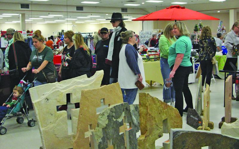 Sentinel photo/MaLinda Reddell There was an impressive turnout for the Christmas Market Day at the Bay City Civic Center Saturday, Dec. 21.