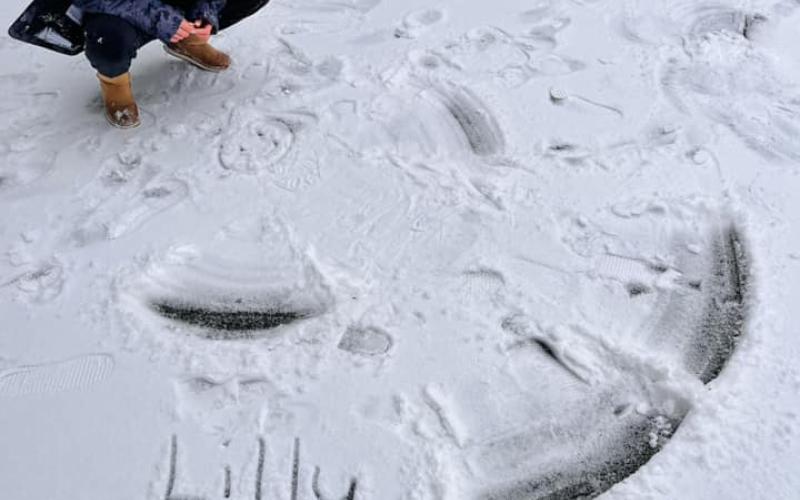 Lillyana Bush 4th grade snow angel