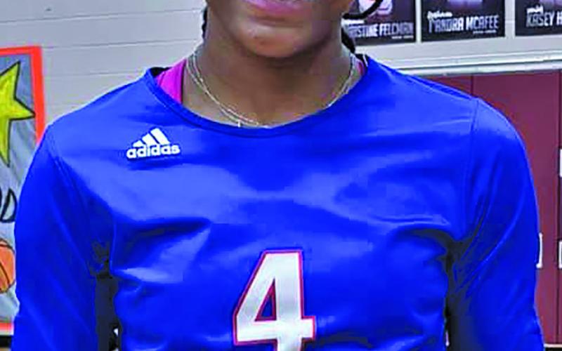 Tidehaven volleyball standout Mary Johnson was named the  MVP of the 361 All Star Game Jan. 5, at Hallettsville High School. Courtesy photo