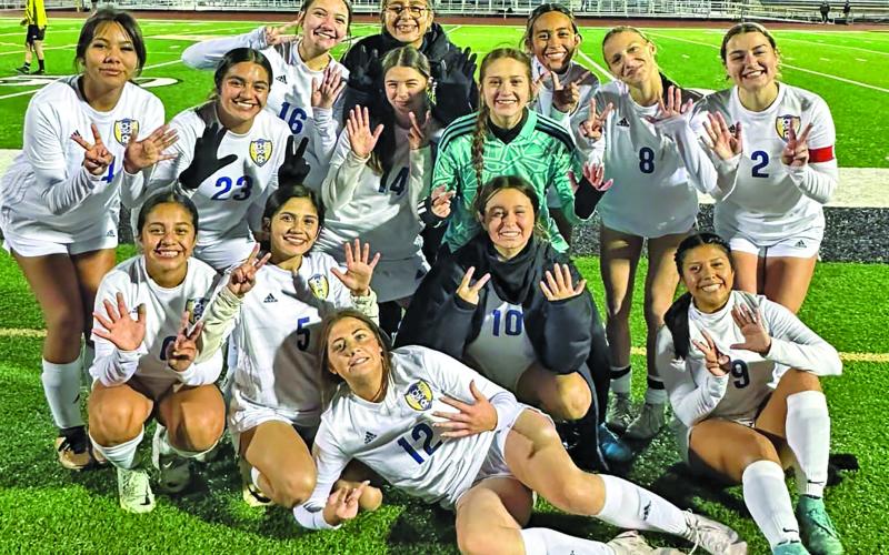 The Ladycats defeated Calhoun 7-0 Friday, Jan. 24. The win made the girls 2-0 in district play. The Ladycats next game was Monday, Jan. 27, vs Hallettsville. Courtesy photo