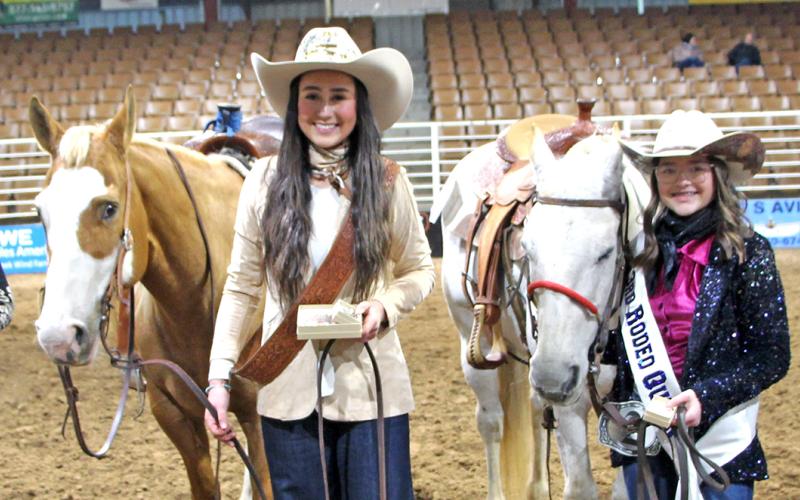 Bay City Sentinel Photo/Jessica Shepard The MCFLA 2025 Rodeo Queen royalty court includes second runnerup Addison Fuller; Rodeo Queen Jaymee Mielsch; rhird runnerup Kimberly Mirelez; and first runnerup Scollie Saha.