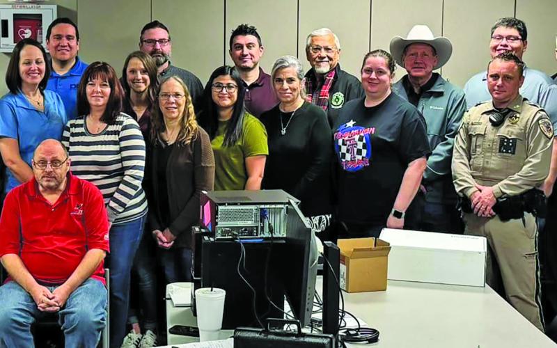 Courtesy photo As the county continues to navigate cybersecurity challenges, County Judge Bobby Seiferman shared this photo late last week showing “the exceptional teamwork exhibited by our county employees in helping one another.” On Monday morning, all county offices reopened with limited services, and “our team has been working diligently around the clock to rapidly restore the county's operations,” the judge said.