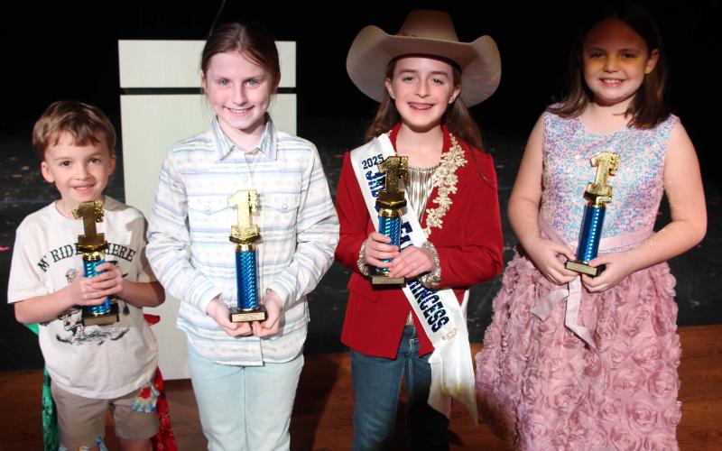 Bay City Sentinel Photo/Jessica Shepard MCFLA 2025 Talent Show Children's Group &amp; Solo winners are: Pierce Romine, Len Sloan,Cora Romine, and Kynslee Sparks.