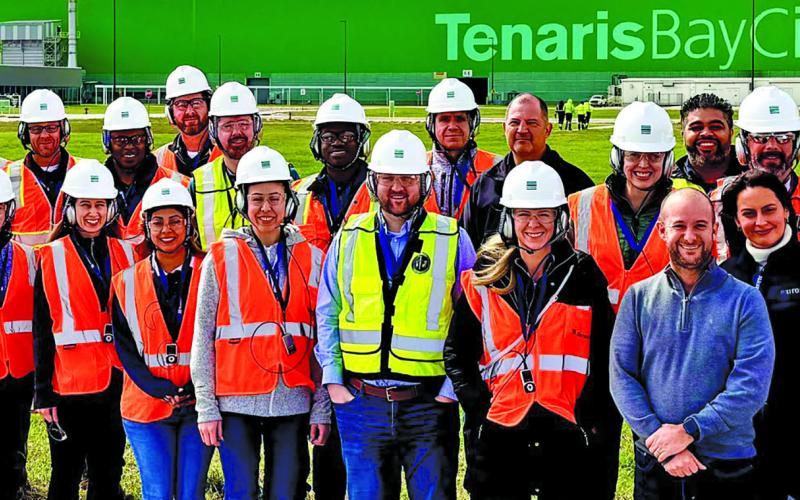 TenarisBayCity photo Last week, members of the Union Pacific Railroad team visited TenarisBayCity to gain a deeper understanding of the industrial and logistics processes. Tenaris officials note they appreciate the value Union Pacific brings in transporting Tenaris pipes across the country.