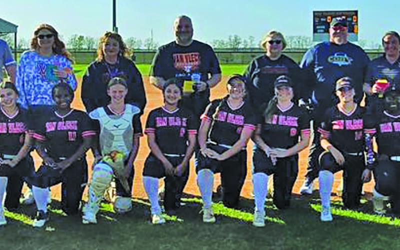 Contributed photo Lady Leps started a game last week by honoring a teacher who has been a big impact in their lives. The girls also had an impressive turnout with their big sister little sister program. Lady Leps took the win 12-1 last week making them 2-0 in district.