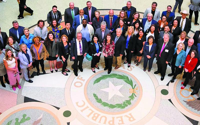 Contributed photo Matagorda County Day in Austin participants in capitol rotunda prior to legislature and staff visits Tuesday, March 18.