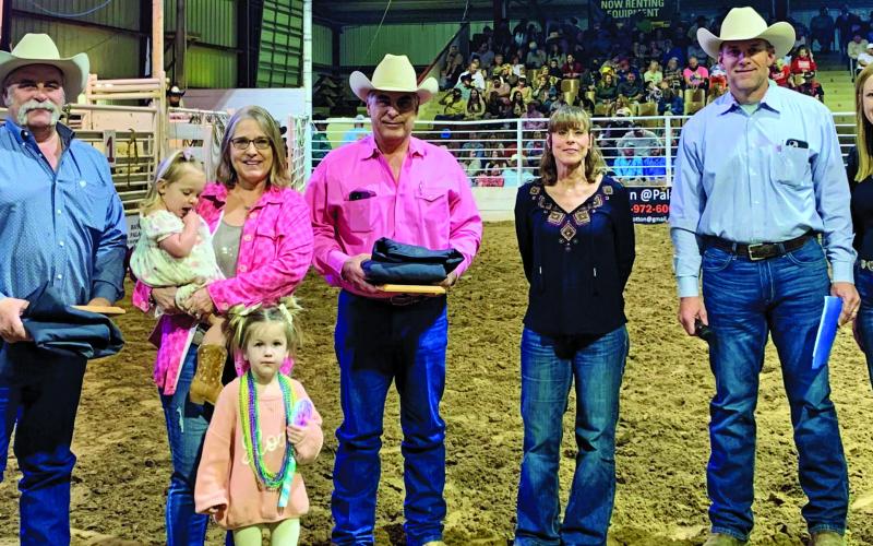 Contributed photo EDITOR’S NOTE: This award was presented at last year’s Matagorda County Fair &amp; Livestock Show Junior Livestock Auction. The 2024 “Cattlemen of the Year” title was awarded last March to two brothers who are lifelong residents of Matagorda County, Jay and Scott Ledwig.