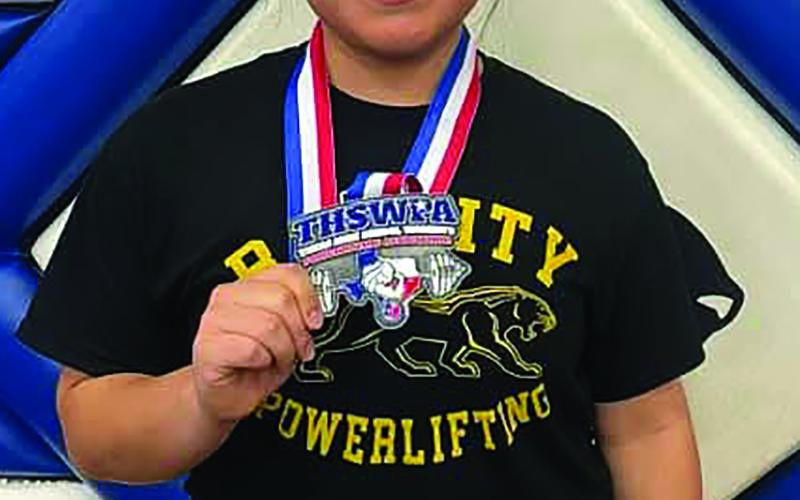 BCISD photo Bay City High School girls powerlifter Camryn Garcia is a new state medalist, coming in at 5th in 198, 380 Squat, 205 Bench, 355 DL, for a 940 total at the Girl's State Powerlifting Meet in Edinburg, March 14.