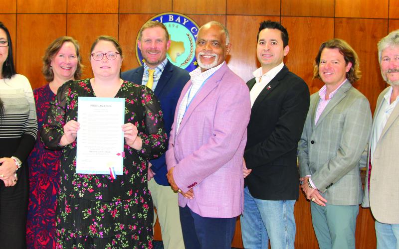 Sentinel Photo/Mike Reddell City Council approved a proclamation declaring April 6-12 as National Library Week at council’s meeting April 8.