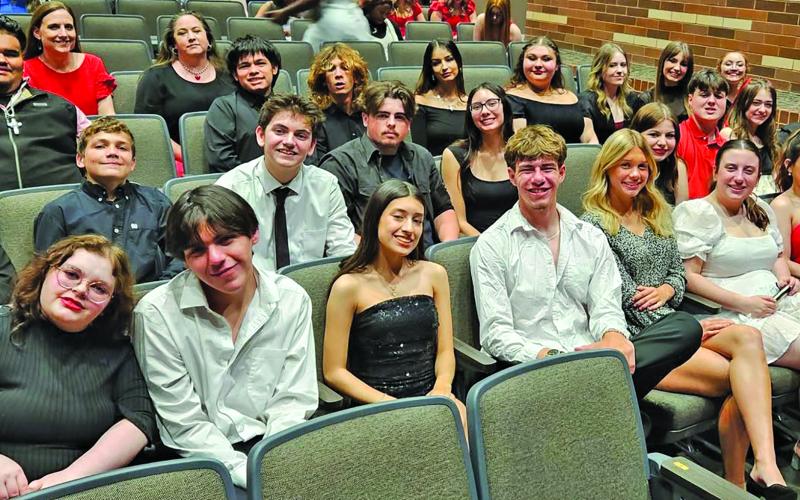 VVHS photo Leopard Players are headed to Region at Blinn on April 25. The Leopard Players’ 2025 Area OAP Awards included: All Star Crew, Kodi Gray; Honorable Mention All Star Cast, Tyler Snow; All Star Cast, Hailey Landry and Grace Dooley; and Advancing Shows, East Chambers, Van Vleck and Hempstead.