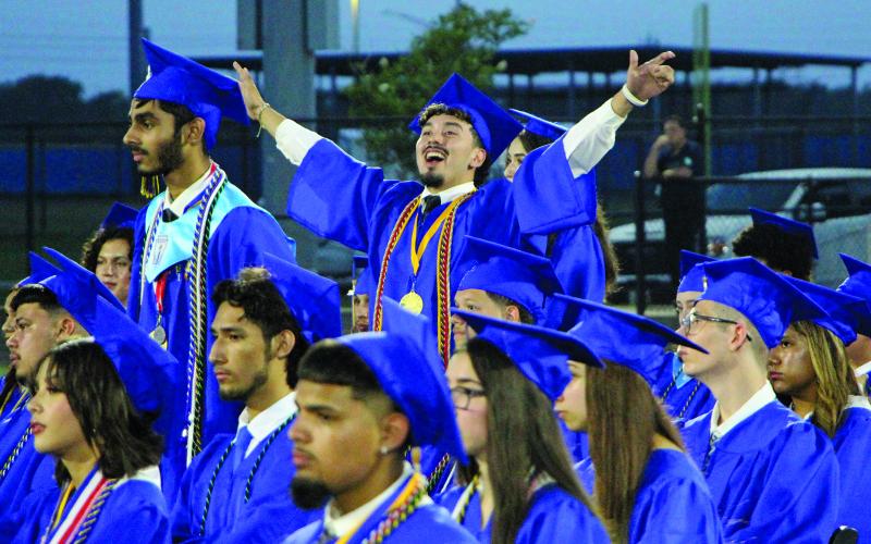 Sentinel Photo/Jessica Shepard Amongst Bay City High School's 258 graduates, many like the senior above were excited to finally receive their diplomas May 23.
