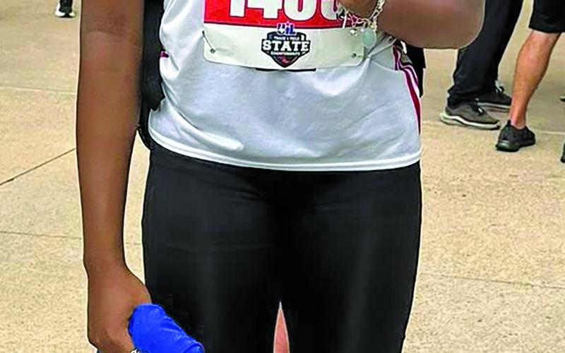 Tidehaven photo Tidehaven athlete Mary Johnson won third place long jump at the UIL State Track Meet.