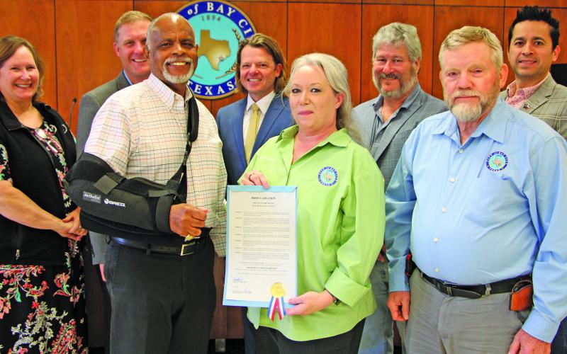 Sentinel Photo/Mike Reddell Mayor Robert K. Nelson proclaimed the Month of May 2025 as Building Safety Month.