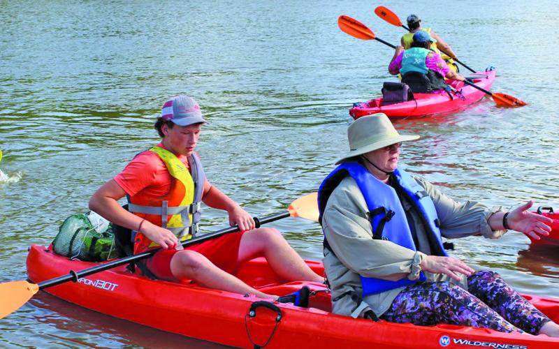 Contributed photo Paddlers get ready to launch at Saturday’s Rally on the River at Riverside Park.
