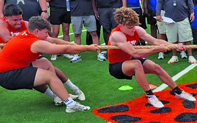 VVISD photo VV hosted the Lonestar Lineman Challenge Saturday morning, April 26, with 20 teams and over 150 competitors. The Leps finished 2nd (by 2 points) in their division