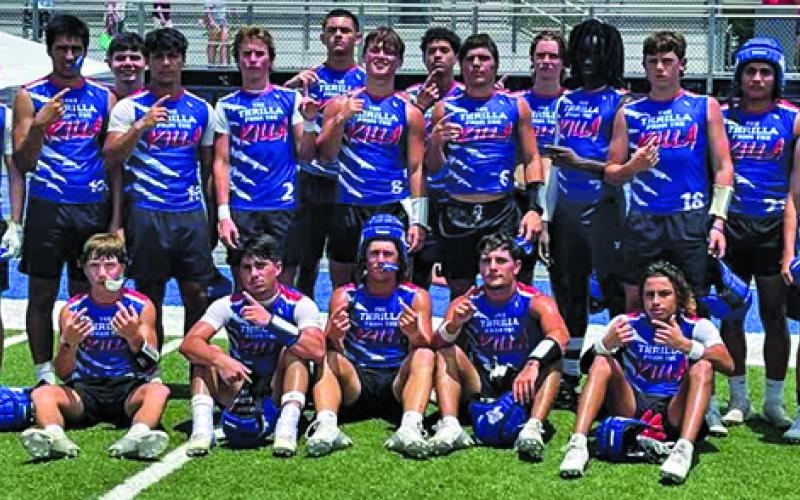 Contributed photo Tidehaven 7on7 defeated East Bernard in the qualifying round of the Rice Consolidated state qualifying tournament last week and will advance to state.
