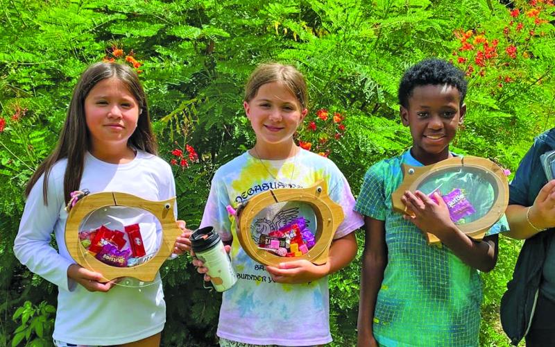 Contributed photo Above is a photo from MCBNC’s Environmental Science camps for YMCA groups and other 10-13 year old kids. The 3-day camps were taught by volunteer teachers Diana Frankson and Eva Malina.