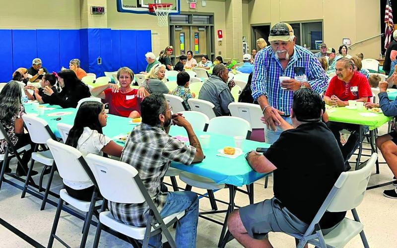 Contributed photo Blessing Elementary School celebrated Grandparents Day Sept. 5. The grandparents visited with their grandchildren, other grandparents and the school’s staff.
