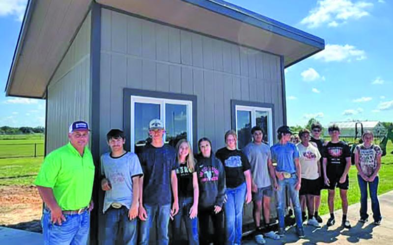 Van Vleck FFA photo Mr. Brown and the Van Vleck FFA students kicked off this project during the first week of school. Their hard work shows in the new concession stand on the visitor side of Burl McKinney Stadium.