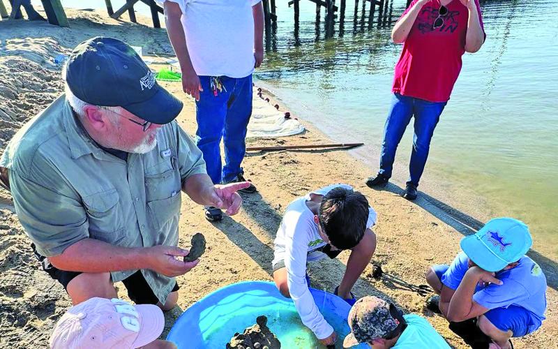 Matagorda County Coastal &amp; Marine Resources- Texas A&amp;M AgriLife Extension was recently at a catch and learn series of the City By the Sea Museum’s and Texas Sea Grant’s Coastal Connections. The program made a splash. Participants learned how to seine, throw cast nets, set crab net traps, fished, reviewed fish anatomy and concluded with fish printing - a keepsake as part of their day!  Courtesy photo