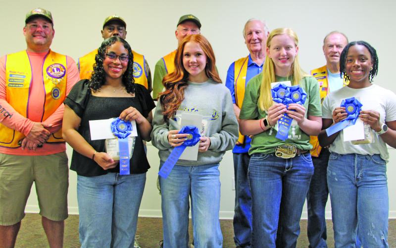 Sentinel Photo/Mike Reddell High school grade "Rice Dish Roundup" winners include Nevaeh Mangum, Ryleigh Siptak, Lily Chandler, and Kenadie Bell.