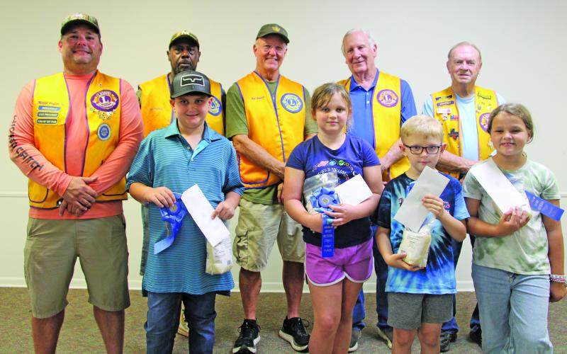 Sentinel Photo/Mike Reddell "Rice Dish Roundup" winners from grades K-4 are Robert Porter, Coral Short, Charles Jaxon Slater, and Raegan Siptak. Not pictured is Kyndall Page.