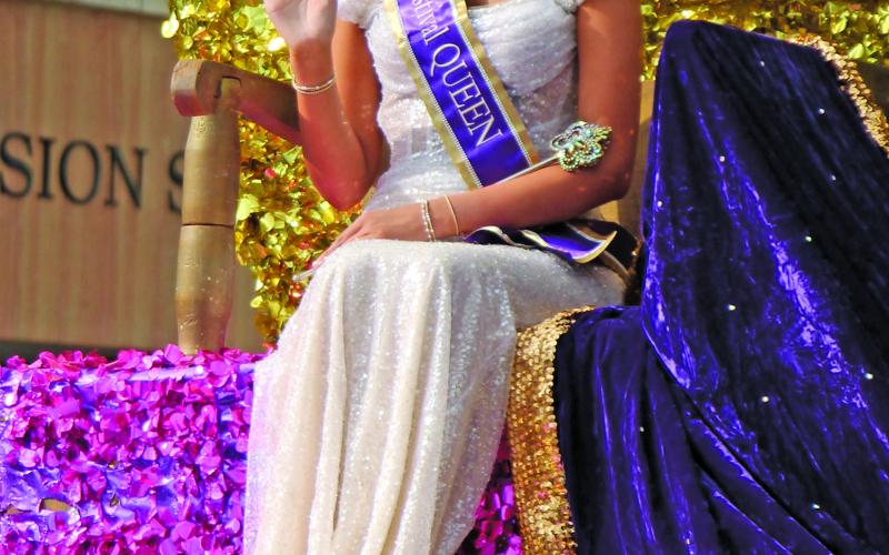 Sentinel Photo/Jessica Shepard 2025 Rice Festival Queen Marin Bolton, along with her royalty court and other contestants, were featured as part of the 8th Annual Matagorda County Veterans Appreciation Parade on Saturday, Nov. 8.
